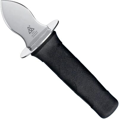 Coltello Ostriche Triangle - Lama in Acciaio Inox - Manico Nero - Colletto di Sicurezza - 17cm Coltello Ostriche Triangle - Lama in Acciaio Inox - Manico Nero - Colletto di Sicurezza - 17cm