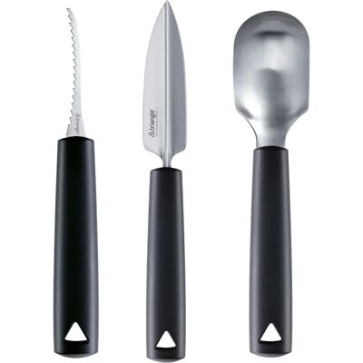 Set per intagliare le zucche Triangle - Lame in acciaio inox - Lavabile in lavastoviglie Set per intagliare le zucche Triangle - Lame in acciaio inox - Lavabile in lavastoviglie