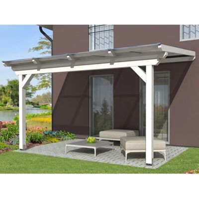 Skanholz Ancona Weiß Garten Terrassenüberdachung - Terrassenart Skanholz Ancona Weiß Garten Terrassenüberdachung - Terrassenart