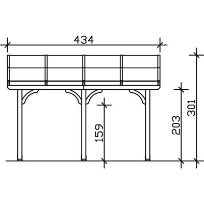 Skanholz Venezia Gartenüberdachung - 434x339cm - Holz Skanholz Venezia Gartenüberdachung - 434x339cm - Holz