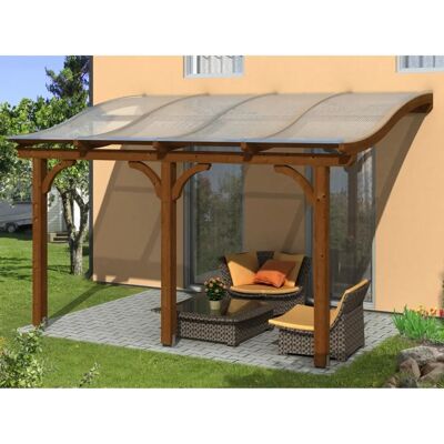 Skan Holz Venezia Leimholz Nussbaum - Terrassendach Skan Holz Venezia Leimholz Nussbaum - Terrassendach
