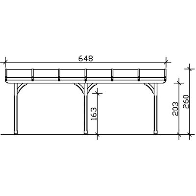 SKANHOLZ Rimini - Braunschwarz (Nussbaum) Douglas Terrasse Überdachung 648x250cm SKANHOLZ Rimini - Braunschwarz (Nussbaum) Douglas Terrasse Überdachung 648x250cm