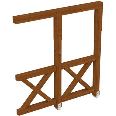 SkanHolz Douglasie Gartenwand - 205cm x 210cm - Langlebiges Douglas Holz SkanHolz Douglasie Gartenwand - 205cm x 210cm - Langlebiges Douglas Holz