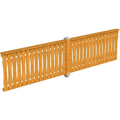 Skanholz Nordic Fichte Balkonbrüstung - 400cm x 96cm - Geländer Skanholz Nordic Fichte Balkonbrüstung - 400cm x 96cm - Geländer