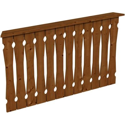SKANHOLZ Brüstung - B x H: 150 x 96 cm, Holz, Nussbaum SKANHOLZ Brüstung - B x H: 150 x 96 cm, Holz, Nussbaum