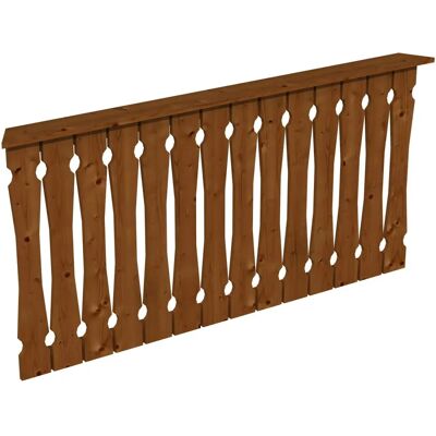 SKANHOLZ Nussbaum Balkon-Geländer - Brüstung, Nordic Fichte, 180x96cm SKANHOLZ Nussbaum Balkon-Geländer - Brüstung, Nordic Fichte, 180x96cm