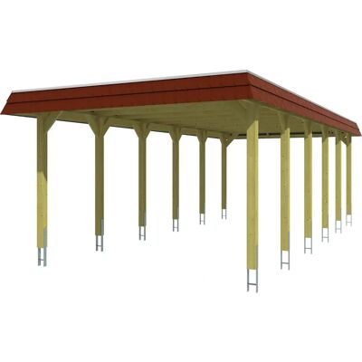 SkanHolz Skan Holz Carport Spreewald - Imprägniertes Holz, Aluminiumdach SkanHolz Skan Holz Carport Spreewald - Imprägniertes Holz, Aluminiumdach