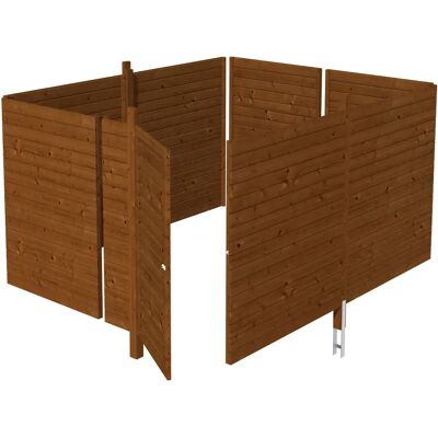 SkanHolz Nussbaum Abstellraum C4 - Profilschalung SkanHolz Nussbaum Abstellraum C4 - Profilschalung