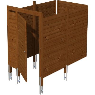 SkanHolz Nussbaum Carport-Geräteraum C7 SkanHolz Nussbaum Carport-Geräteraum C7