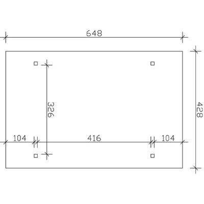 SKANHOLZ Odenwald Carport - Flachdach, Laminierte, Beige - 27,73m² SKANHOLZ Odenwald Carport - Flachdach, Laminierte, Beige - 27,73m²