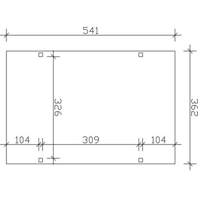 SKANHOLZ Westerwald Carport - Eiche hell lasiert - 362x541 cm - Holz Carport SKANHOLZ Westerwald Carport - Eiche hell lasiert - 362x541 cm - Holz Carport