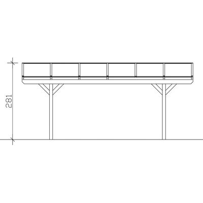 SKANHOLZ Nussbaum Carport Westerwald - 570x648cm - Für 2 Fahrzeuge SKANHOLZ Nussbaum Carport Westerwald - 570x648cm - Für 2 Fahrzeuge