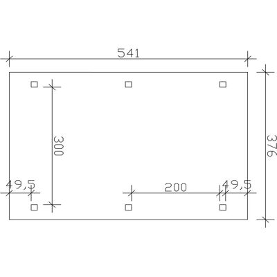 SKAN HOLZ Carport Franken - Walnuss, 376x541cm, Leimholz, Runddach SKAN HOLZ Carport Franken - Walnuss, 376x541cm, Leimholz, Runddach