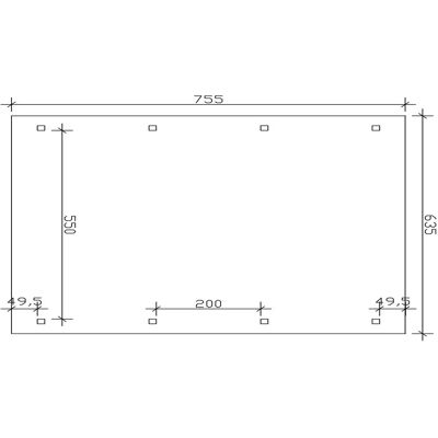 SKANHOLZ Franken Carport - Nussbaum - 635x755cm - Runddach - 2 Fahrzeuge SKANHOLZ Franken Carport - Nussbaum - 635x755cm - Runddach - 2 Fahrzeuge