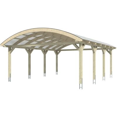 SKANHOLZ Carport Franken - Weiß - 635x755 cm - Für 2 Fahrzeuge SKANHOLZ Carport Franken - Weiß - 635x755 cm - Für 2 Fahrzeuge
