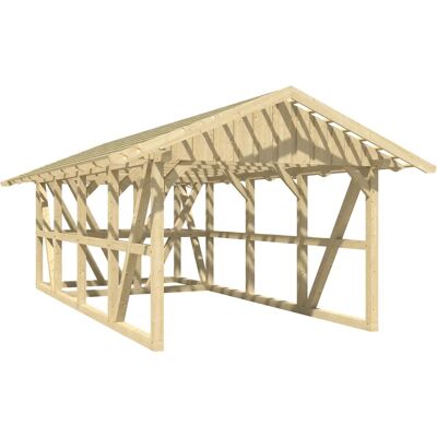 SKANHOLZ - Schwarzwald - Weiß - Carport SKANHOLZ - Schwarzwald - Weiß - Carport