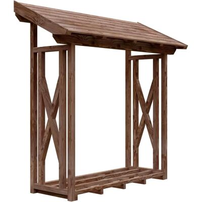 SKANHOLZ Walnuss Holzunterstand - Garten Außenlager SKANHOLZ Walnuss Holzunterstand - Garten Außenlager