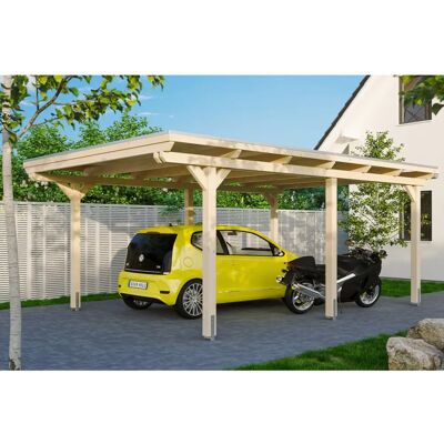 SKANHOLZ Emsland Carport - Flachdach, 404x604cm, unbehandelt SKANHOLZ Emsland Carport - Flachdach, 404x604cm, unbehandelt