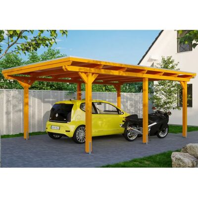SKANHOLZ Emsland Carport - Flachdach, 404x604cm, braun SKANHOLZ Emsland Carport - Flachdach, 404x604cm, braun