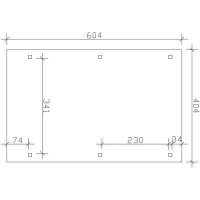SKANHOLZ Nussbaum Carport - Emsland - 404x604cm - Flachdach SKANHOLZ Nussbaum Carport - Emsland - 404x604cm - Flachdach