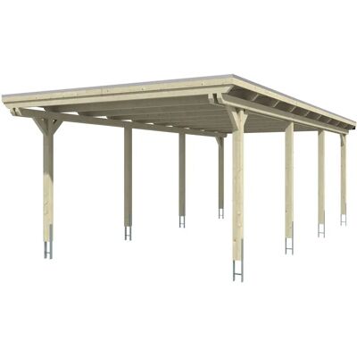 SKANHOLZ Emsland Carport - Flachdach - weiß SKANHOLZ Emsland Carport - Flachdach - weiß
