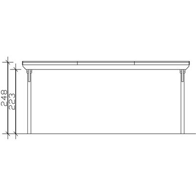 SKANHOLZ Emsland Carport - Eiche hell - Flachdach - 613x604 cm SKANHOLZ Emsland Carport - Eiche hell - Flachdach - 613x604 cm