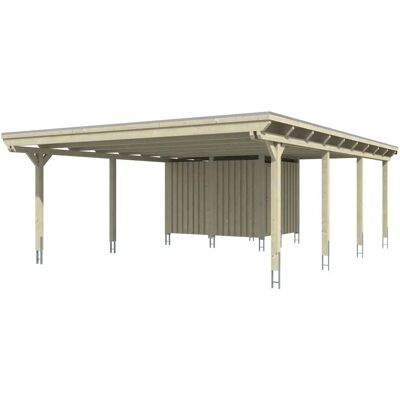 SKANHOLZ Emsland Carport - Abstellraum, EPDM-Dach SKANHOLZ Emsland Carport - Abstellraum, EPDM-Dach