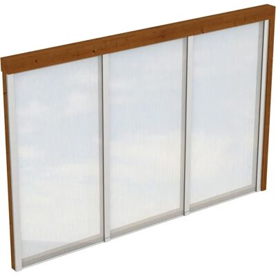 SkanHolz Nussbaum Holz-Seitenwand - 305cm x 200cm - Wandpaneel für Terrassenüberdachung SkanHolz Nussbaum Holz-Seitenwand - 305cm x 200cm - Wandpaneel für Terrassenüberdachung