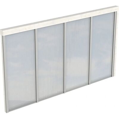 SKANHOLZ Seitenwand - 355 x 200 cm, Weiß, Holz, Polycarbonat SKANHOLZ Seitenwand - 355 x 200 cm, Weiß, Holz, Polycarbonat