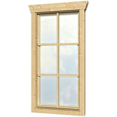 SKANHOLZ Nordisches Einzelfenster - Echtglas, rechts, Dreh-Kipp - Fenster SKANHOLZ Nordisches Einzelfenster - Echtglas, rechts, Dreh-Kipp - Fenster