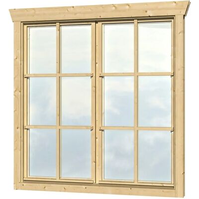 SkanHolz Nordic Doppelfenster - 2x57,5x123,5cm - Fenster SkanHolz Nordic Doppelfenster - 2x57,5x123,5cm - Fenster