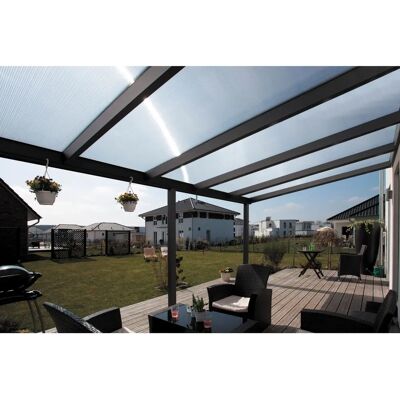 SKANHOLZ Garda Aluminium Polycarbonat Terrassendach - Balkonüberdachung SKANHOLZ Garda Aluminium Polycarbonat Terrassendach - Balkonüberdachung