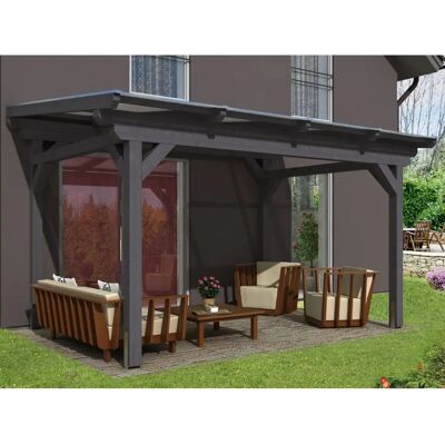 SKANHOLZ Sanremo - Freistehendes Terrassendach - 434x300cm SKANHOLZ Sanremo - Freistehendes Terrassendach - 434x300cm
