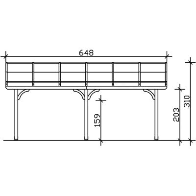 SKANHOLZ Venezia Terrassenüberdachung - Leimholz, Polycarbonat, Grau SKANHOLZ Venezia Terrassenüberdachung - Leimholz, Polycarbonat, Grau