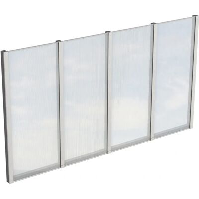 SKANHOLZ Gartenwand - 343x200cm Fichte Holz Grau SKANHOLZ Gartenwand - 343x200cm Fichte Holz Grau