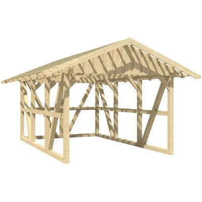 SKANHOLZ - Schwarzwald - Schiefergrau - 424x600 cm - carport SKANHOLZ - Schwarzwald - Schiefergrau - 424x600 cm - carport