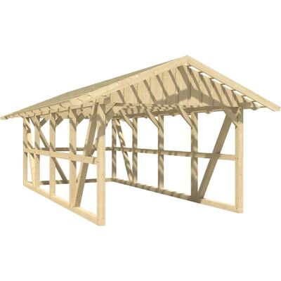 SKANHOLZ - Schwarzwald - Schiefergrau - 424x220x772 cm - Carport SKANHOLZ - Schwarzwald - Schiefergrau - 424x220x772 cm - Carport