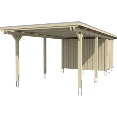 SKANHOLZ Emsland Carport - Abstellraum - 29,54m² - Grau SKANHOLZ Emsland Carport - Abstellraum - 29,54m² - Grau