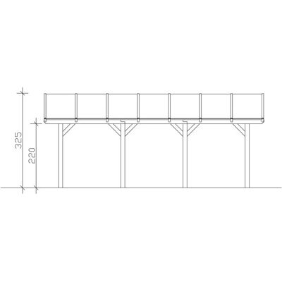SKANHOLZ Carport Franken - Hochwertiges Leimholz, Grau, Doppelcarport SKANHOLZ Carport Franken - Hochwertiges Leimholz, Grau, Doppelcarport