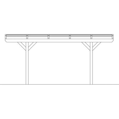 SkanHolz SKAN HOLZ Carport Odenwald - 640x541cm, grau, Flachdach - Carport SkanHolz SKAN HOLZ Carport Odenwald - 640x541cm, grau, Flachdach - Carport
