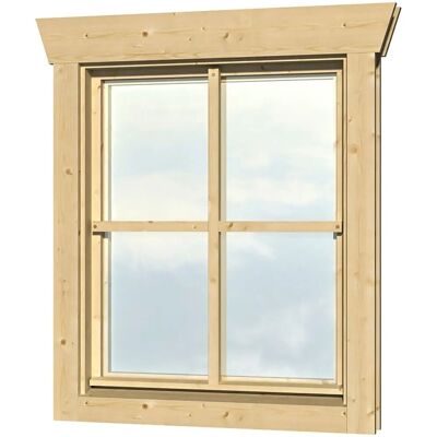 SkanHolz Nordisches Einzelfenster - Drehfunktion - Echtglas - Unbehandelt Holz SkanHolz Nordisches Einzelfenster - Drehfunktion - Echtglas - Unbehandelt Holz