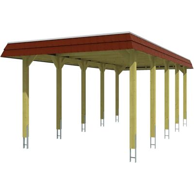 SkanHolz Skan Holz Carport Spreewald - Imprägniertes Weichholz, 345x741cm SkanHolz Skan Holz Carport Spreewald - Imprägniertes Weichholz, 345x741cm