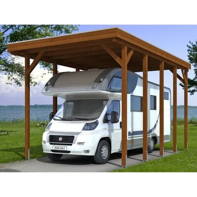 SKANHOLZ Friesland Caravan Carport - Flachdach 397x708cm SKANHOLZ Friesland Caravan Carport - Flachdach 397x708cm