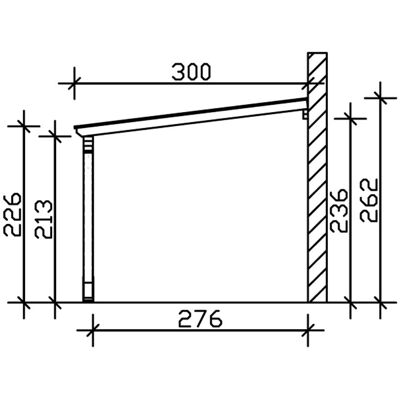 SkanHolz Skan Holz Carport Eifel - Weiß, 300x541cm - Carport SkanHolz Skan Holz Carport Eifel - Weiß, 300x541cm - Carport
