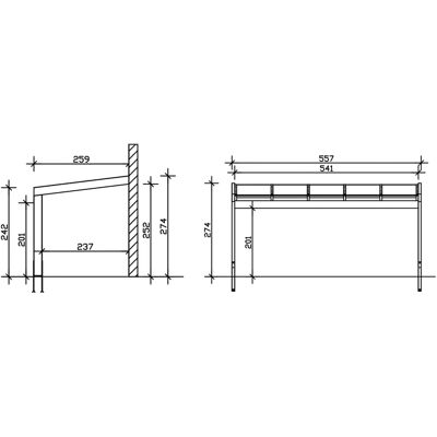 SKANHOLZ Novara Weiß Leimholz Terrassenüberdachung - Terrassenüberdachung SKANHOLZ Novara Weiß Leimholz Terrassenüberdachung - Terrassenüberdachung