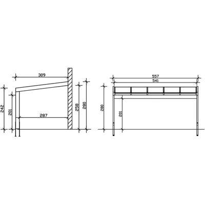 SKANHOLZ Novara Braune Leimholz Terrassendach - Überdachung SKANHOLZ Novara Braune Leimholz Terrassendach - Überdachung
