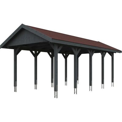 SKANHOLZ Wallgau Carport - Satteldach, 380x750cm, Grau SKANHOLZ Wallgau Carport - Satteldach, 380x750cm, Grau