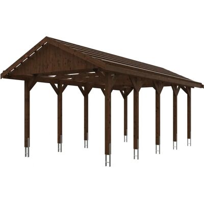 SKANHOLZ Wallgau Carport - Imprägniert, 1 Fahrzeug, 380x750cm SKANHOLZ Wallgau Carport - Imprägniert, 1 Fahrzeug, 380x750cm