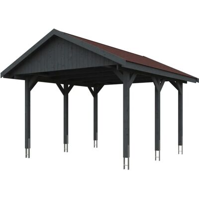 Skanholz Wallgau Carport - Imprägniertes Holz, Satteldach, 1 Fahrzeug Skanholz Wallgau Carport - Imprägniertes Holz, Satteldach, 1 Fahrzeug