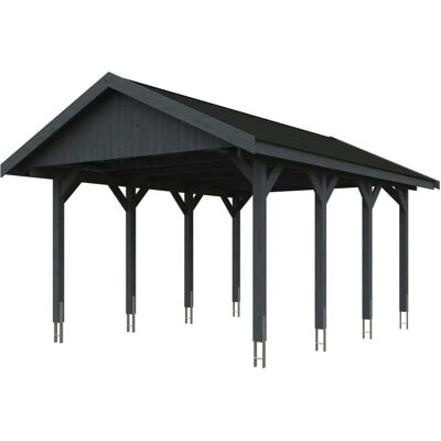 Skanholtz Wallgau Carport - Imprägnierter Holz, 430x600cm Skanholtz Wallgau Carport - Imprägnierter Holz, 430x600cm